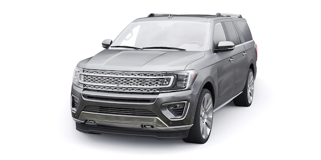 Premium Family SUV isolato su sfondo bianco rendering 3d