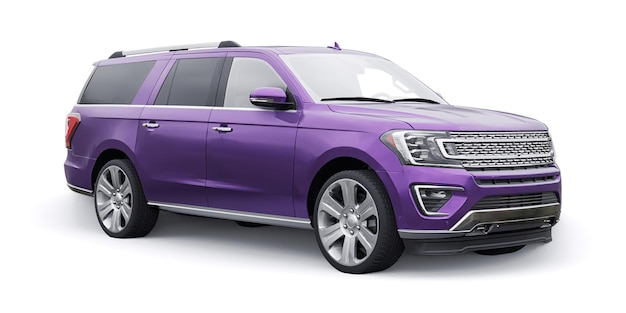 Premium Family SUV isolato su sfondo bianco rendering 3d