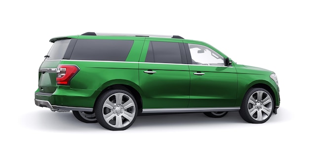 Premium Family SUV isolato su sfondo bianco rendering 3d