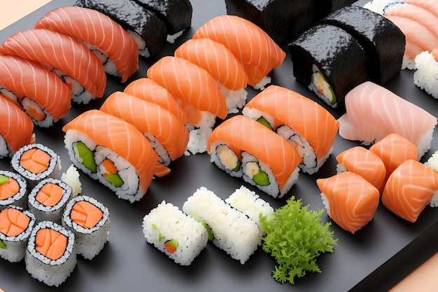 Premium Sushi cibo giapponese arte generativa di AI