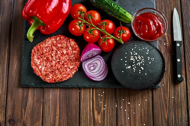 Preparazione dell'hamburger