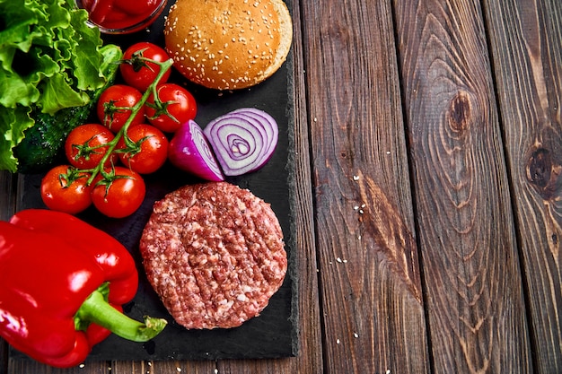 Preparazione dell'hamburger