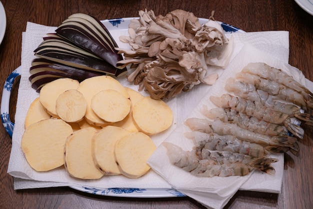 Preparazione della tempura