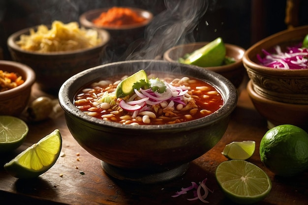 Preparazione di Pozole Traditi