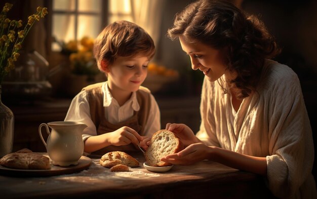 Preparazione di una colazione calda