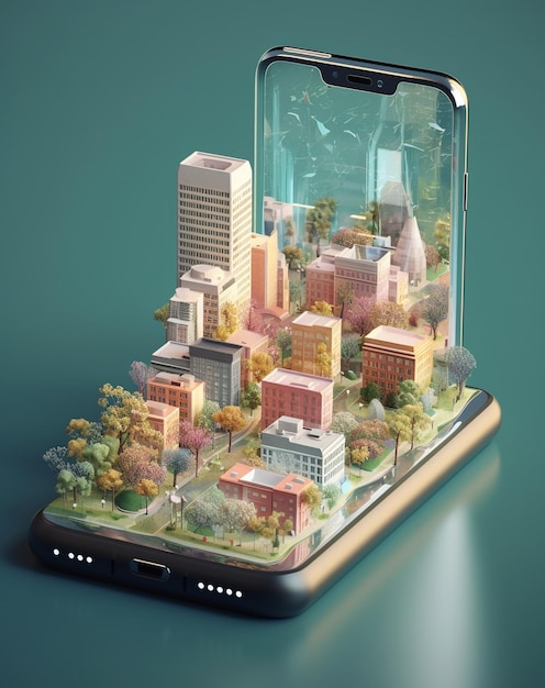 Presentate le illustrazioni 3D e le tecnologie intelligenti dei paesaggi urbani futuristici