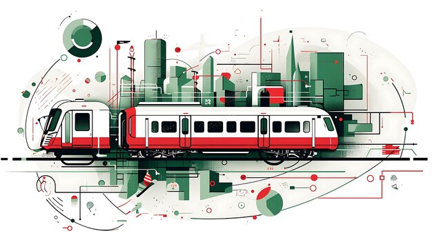 Presentazione del nuovo post sui social media della società di trasporti che mette in risalto le linee dinamiche