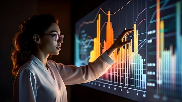 Presentazione finanziaria che analizza le tendenze del mercato e le strategie di investimento