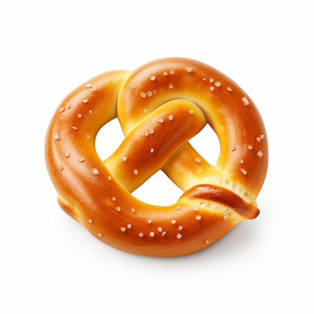 Pretzel morbido isolato su trasparente o bianco