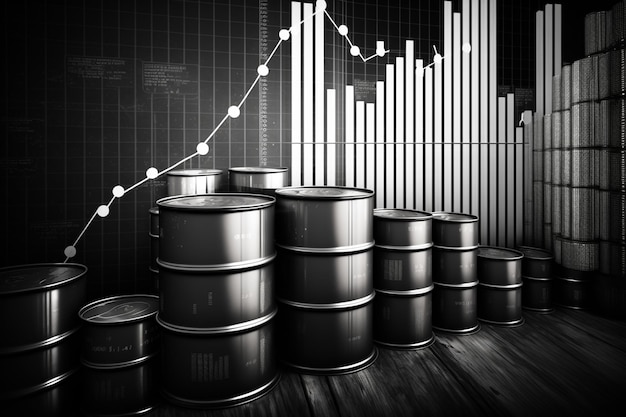 Prezzo del petrolio Creato con la tecnologia generativa Ai