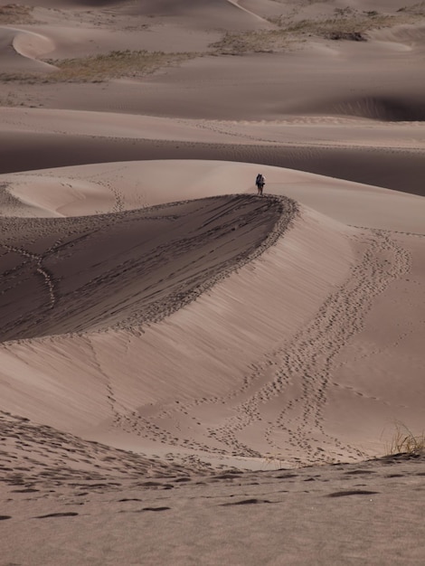 Prima del tramonto al Great Sand Dunes National Park, Colorado.