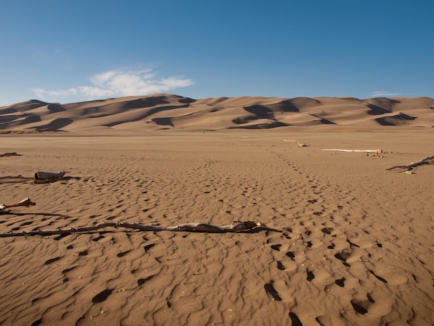 Prima del tramonto al Great Sand Dunes National Park, Colorado.