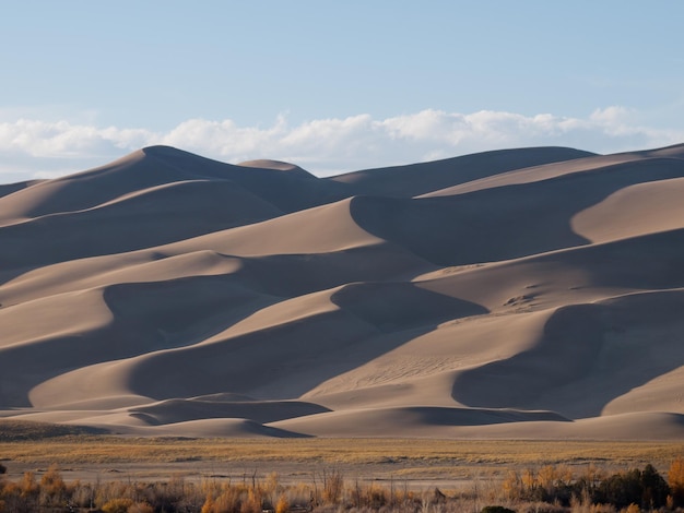 Prima del tramonto al Great Sand Dunes National Park, Colorado.