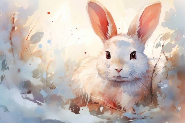 Primavera mammifero animale domestico coniglietto natura pelliccia sfondo coniglio soffice carino Pasqua piccolo