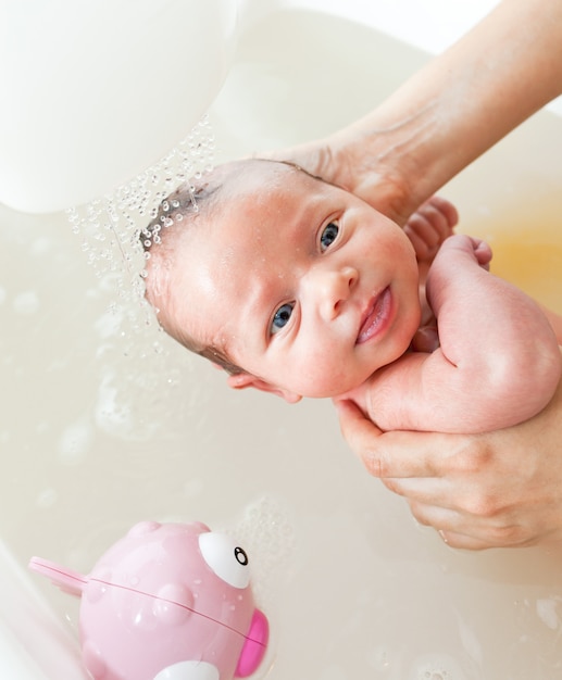 Primo bagno appena nato