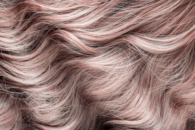 Primo piano dei capelli rosa