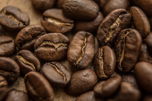 Primo piano del fondo marrone del caffè