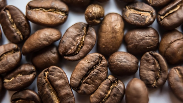 Primo piano del fondo marrone del caffè