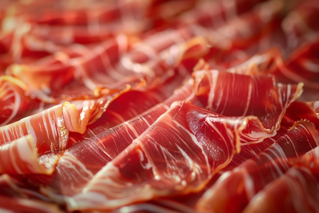 primo piano del jamon spagnolo