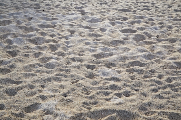 primo piano del modello di sabbia di una spiaggia in estate