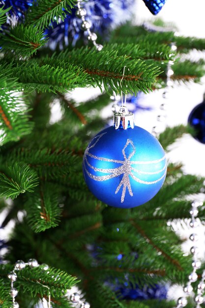 Primo piano dell'albero di Natale