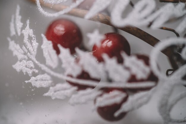 Primo piano della bagattella dell'albero di Natale