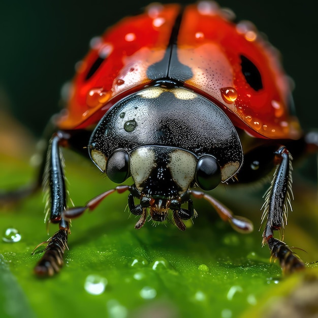 primo piano della coccinella