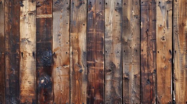 Primo piano della recinzione in legno