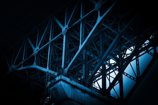 Primo piano della struttura del ponte, Chongqing Yangtze River Bridge