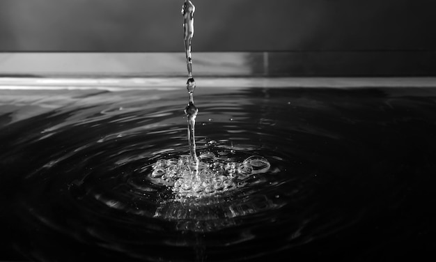 Primo piano delle gocce d'acqua