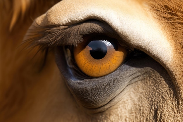 Primo piano di Camel Eyes che sono molto carini e buoni per la carta stampata