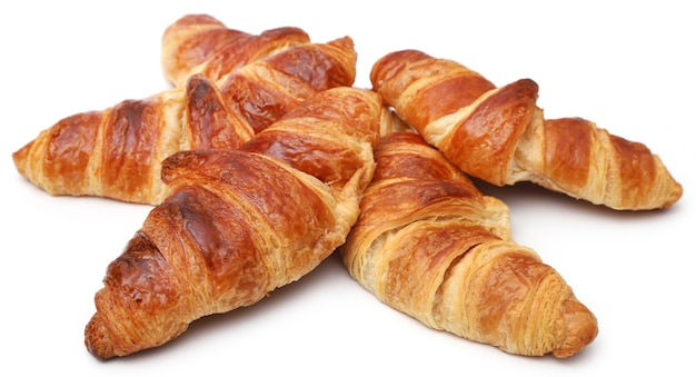 Primo piano di gustoso croissant