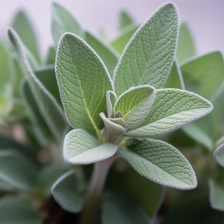 Primo piano di salvia