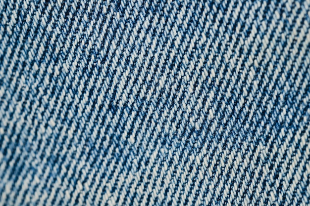 Primo piano di struttura del denim blu