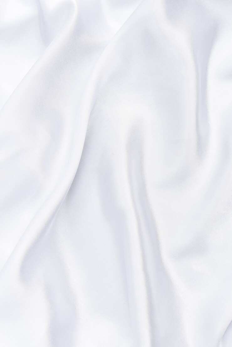 Primo piano di tessuto smoot bianco