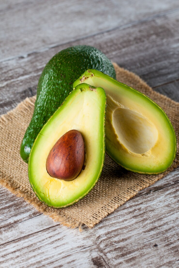 Primo piano di un avocado