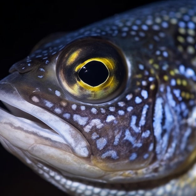 Primo piano di un pesce dell'oceano