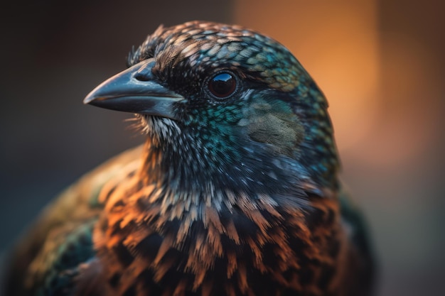 Primo piano di un uccello