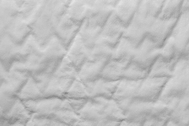 Primo piano di uno sfondo di texture di tampone per incontinenza di cotone bianco
