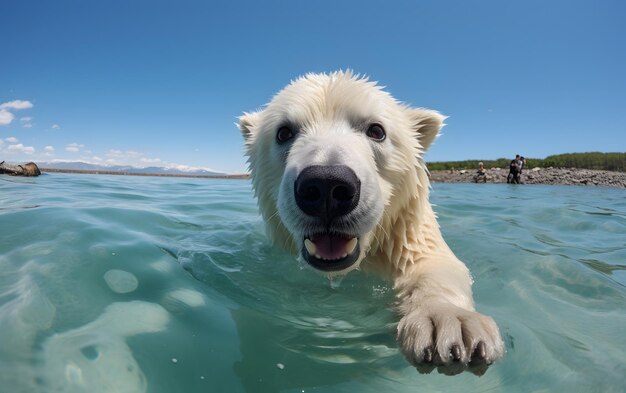 Primo piano divertente della fotografia del selfie dell'animale del bambino