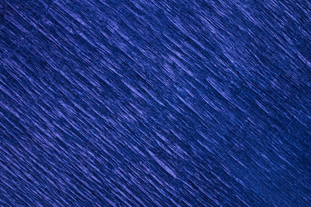 Primo piano sfondo texture carta crespa dai toni blu