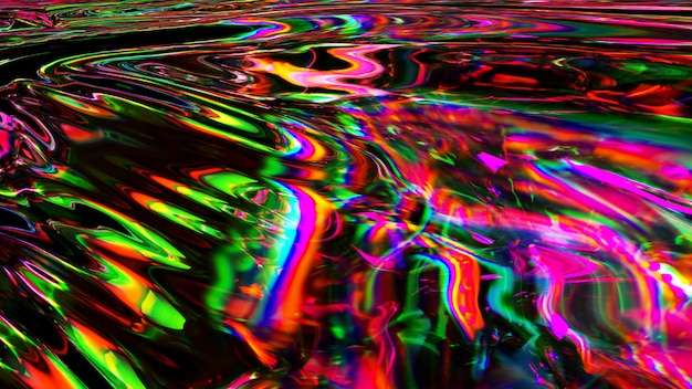 Primo piano su liquido colorato allegro