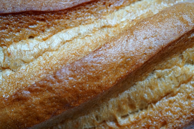 Primo piano sullo sfondo del pane francese