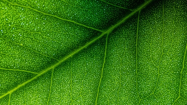 Primo piano texture di sfondo di foglie verdi con luce solare Foto di alta qualità