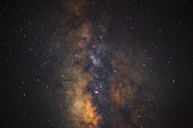 Primo piano Via Lattea Fotografia a lunga esposizione con grano