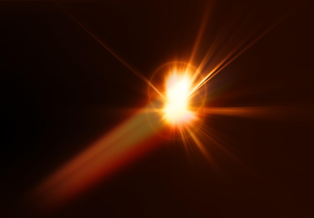 Priorità bassa arancione dell'illustrazione di esplosione della stella dello spazio