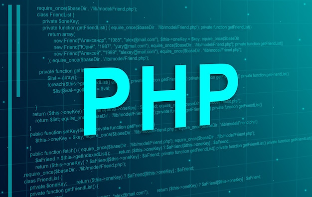 Priorità bassa astratta di tecnologia di codice di programmazione PHP
