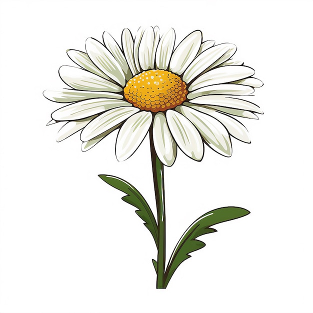 priorità bassa bianca di clipart del fiore della margherita