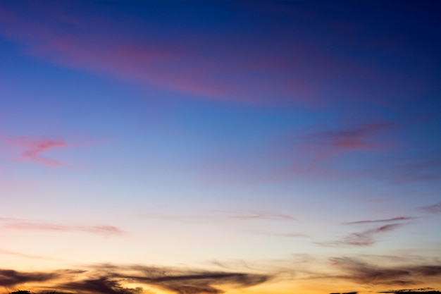 Priorità bassa del cielo blu con nuvole belle