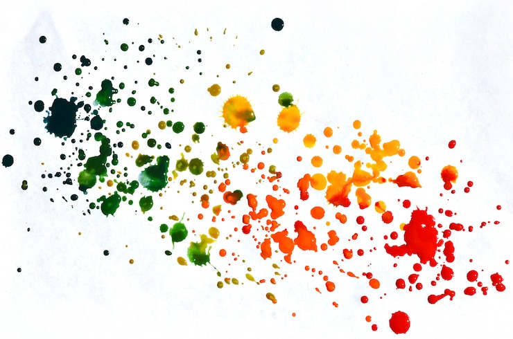 Foto priorità bassa dell'acquerello colorato giallo arancione e rosso. aquarelle brillante illustrazione a colori